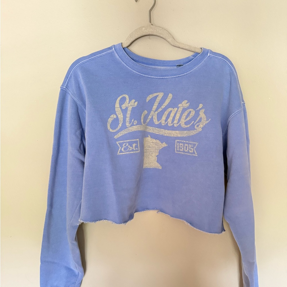 Blue 84 Women's Blue Cropped Sweatshirt